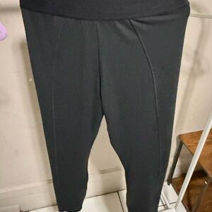 PINK Black High-Waist Ponte Leggings